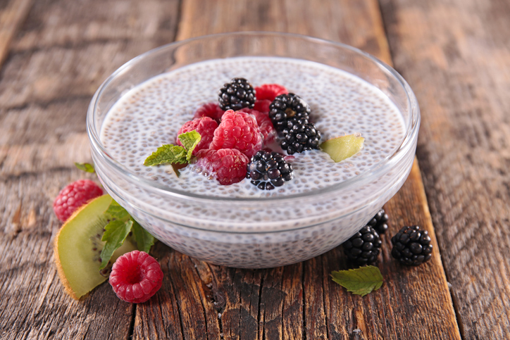Superfood Triple Berry Chia Pudding