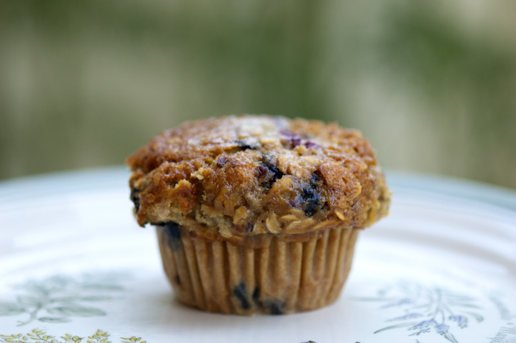 Insanely Good Blueberry Oatmeal Muffins